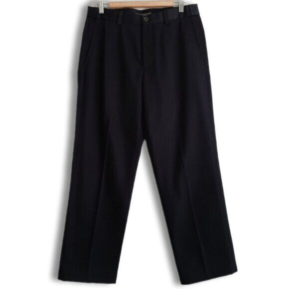 EDDIE BAUER | Relaxed Fit Wrinkle Free Crease Chino Pants Black Men's Sz 31 - Picture 1 of 11